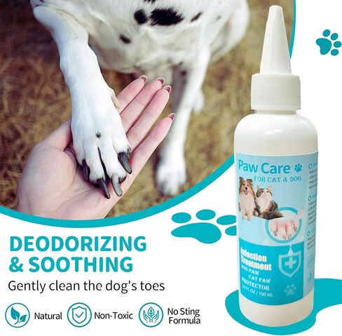 Dog Paw Cleaner, Pet Toes Drops, Itch Relief for Dogs, Gentle Deodorant, Cleaning Unpleasant Odors & Dirt, 3.4oz in Saudi Arabia
