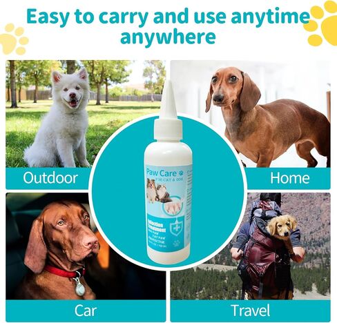 Dog Paw Cleaner, Pet Toes Drops, Itch Relief for Dogs, Gentle Deodorant, Cleaning Unpleasant Odors & Dirt, 3.4oz in Saudi Arabia