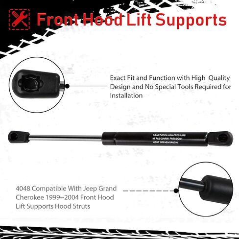 Rear Hatch Liftgate Tailgate Trunk Lift Supports Struts Shocks 6104 fit for Jeep Grand Cherokee 2005-2007,Pack of 2 in Saudi Arabia