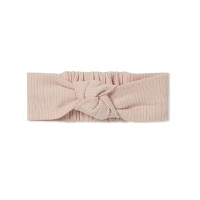 MORI Baby Girls Headband in Ribbed Blue with Knot Detail - Stylish Accessory - Headwear for Infants & Toddlers - One Size
