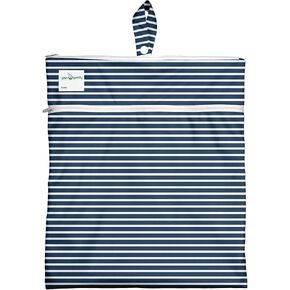 i play. by green sprouts Eco Wet & Dry Bag, Adult Use Only, STANDARD 100 by OEKO-TEX® Certified, No AZO Dyes, Gray - Stripe