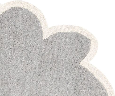 SAFAVIEH Kids Collection 3' x 5' Grey/Ivory SFK913C Handmade Cloud Wool Area Rug in Saudi Arabia