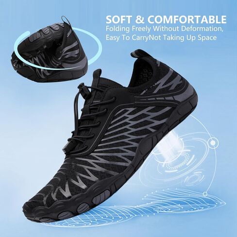 SIOSNETA Hike Barefoot Shoes for Women Men, Breathable Non-Slip Athletic Footwear, Wide Toe Water Shoes for Hiking, Non-Slip Neuropathy Shoes for Women Men, Grounded Comfort wear in Saudi Arabia