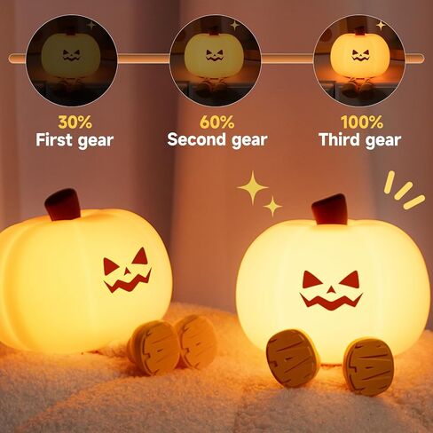 Christmas Cute Night Light for Kids, 3 Level Dimmable Bedside Touch Lamp, Silicone Bedside Lamp for Baby and Toddler, Christmas Gift Boys Girls and Children, Christmas Decorations, Cute Gifts Stuff in Saudi Arabia