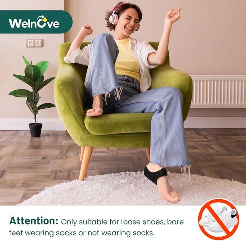 Plantar Fasciitis Heel Protector for Shoes - 2 Pairs - Welnove Heel Cups for Women Men Heels Spur Pain Relief, Heel Inserts Pads for Achilles Tendonitis Dry Cracked, Heel Support Cushion - Small in Kuwait