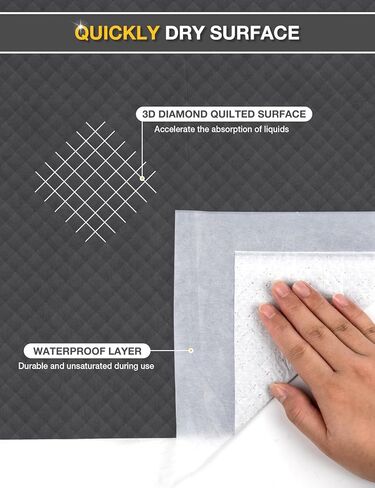 Dono Dog Pee Pads Extra Large -24" x 36", Odor-Control Charcoal Pee Pads for dogs, 6-Layer Leak-Proof & Quick Dry Dog Training Pads, Super Absorbent with Activated Charcoal Dog Pads in Kuwait