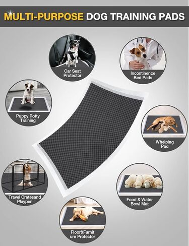 Dono Dog Pee Pads Extra Large -24" x 36", Odor-Control Charcoal Pee Pads for dogs, 6-Layer Leak-Proof & Quick Dry Dog Training Pads, Super Absorbent with Activated Charcoal Dog Pads in Kuwait