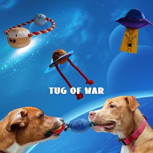 Nocciola Dog Toys for Aggressive Chewers, Squeaky Dog Toys for Medium and Large Breed, Tough Dog Toys to Keep Dogs Busy, Elephant & Ball Dog Toy in Saudi Arabia
