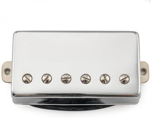 مجموعة التقاطات جسر الرقبة من Musiclily Pro Alnico 5 LP المغطاة بجيتار هامبوكر 7.8K/16.6K لجيتار كهربائي طراز Les Paul SG، كروم in Saudi Arabia