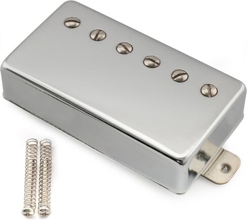 مجموعة التقاطات جسر الرقبة من Musiclily Pro Alnico 5 LP المغطاة بجيتار هامبوكر 7.8K/16.6K لجيتار كهربائي طراز Les Paul SG، كروم in Saudi Arabia