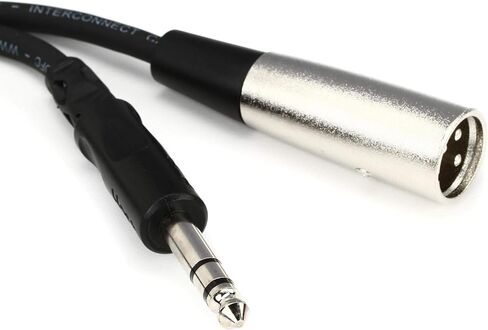 كابل توصيل متوازن من Hosa STX-110M 1/4 بوصة TRS إلى XLR3M، 10 أقدام in Saudi Arabia