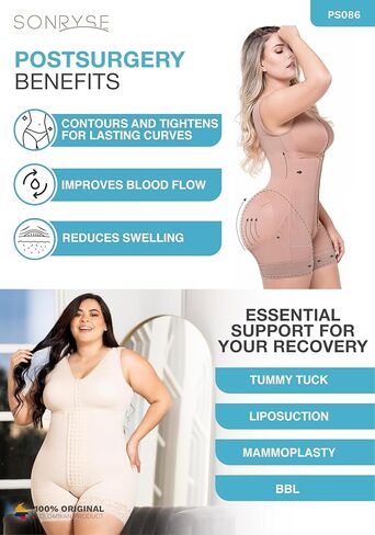 Sonryse Fajas Colombianas Post Surgery Compression Garment Stage 2 Faja Lipo BBL in Kuwait