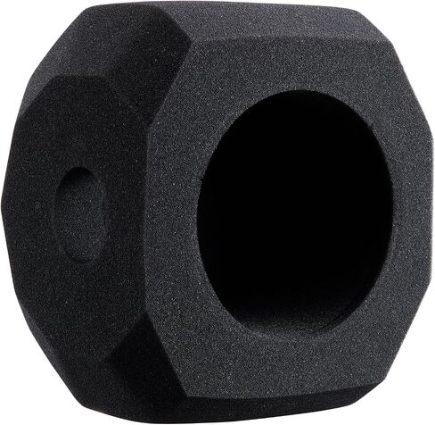 VEVOR Microphone Isolation Ball, High-Density Acoustic Foam, Windscreen Isolation Shield with Dual-Layered Pop Filter, for φ1.57 to 2.36 in Microphones Vocal Isolation Booth Noise Reflection Reduction in Saudi Arabia
