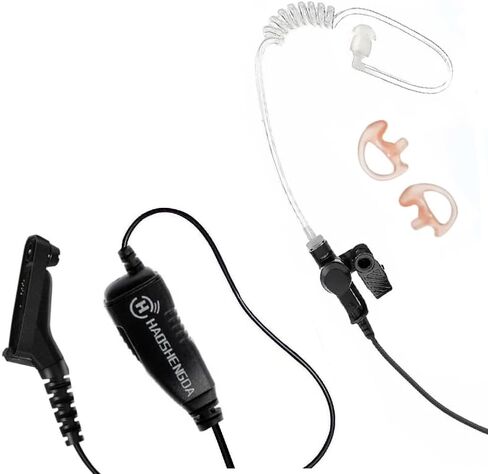 HAOSHENGDA Motorola XPR 3500e Earpiece with Mic Compatible with Motorola Radios XPR 3300, XPR 3500, XPR3300e, XPR3500e, XPR 3000e Acoustic Tube Headset with PTT Mic in Saudi Arabia