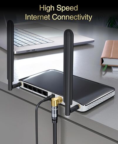 BlueRigger 2-Way Coaxial Cable Splitter (RG6 Compatible, F-type, 2.3GHZ 5-2300MHz) Digital Signal Female Coax Splitter - Works with Satellite, Antenna, HDTV, Amplifier, CATV Cable TV in Kuwait