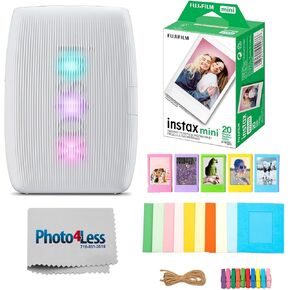 Fujifilm Instax Mini Link 3 Printer (Rose Pink) Bundle with Fujifilm Instax Mini Film (20 Sheets), Hanging Photo Frames, Table top Photo Frame for Mini Film in Kuwait