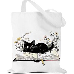 Book Lovers Gifts Tote Bag Bookish Gifts Teacher Gifts Reusable Grocery Bags Librarian Gifts for Readers