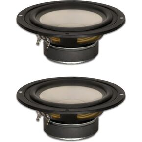 Goldwood Sound, Inc. Stage Subwoofer, Poly Cone 5.25" Woofers 130 Watts Each 4ohm Replacement 2 Speaker Set (GW-S525/4-2)