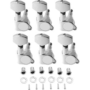 sdwutong Guitar Locking Tuners (6 for Right) Guitar Tuning Keys Pegs Guitar Machine Heads for Strat Tele