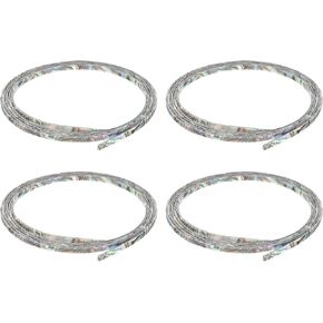 MECCANIXITY 4 Pcs Plastic Binding Purfling Strip 1650x3x1.5mm Guitar Binding Edge Trim for Acoustic Classical Guitar Parts Accessories Blue Green Pink
