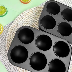 Yipetor 6-Cavity Silicone Treat Tray for Large Dog Toy, Frozen Treat Dog Toy Tray Mold, Reusable Ice Cube Tray-2PACK Large