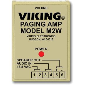 Viking Electronics Paging Power Amp w/25AE Paging Horn Inc.