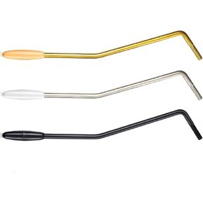 3PCS 3 COLOR 5mm chrome Guitar Single Strat Tremolo Arm Trem Bar Whammy Bar for Fender MIM Stratocaster Squier Standard Electric Guitar Parts Crank Handle