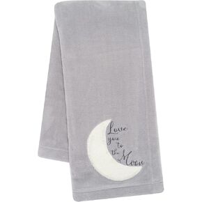 Lambs & Ivy Baby Jungle Gray/White Faux Shearling Sloth Baby Blanket in Kuwait