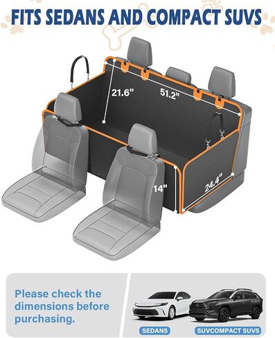 Toffos Trucks Back Seat Extender for Dogs, Hard Bottom Dog Car Seat Cover Supports 400lbs, Waterproof Scratchproof Hammock Protector for Truck F150, Silverado, RAM 1500, GMC Sierra in Saudi Arabia