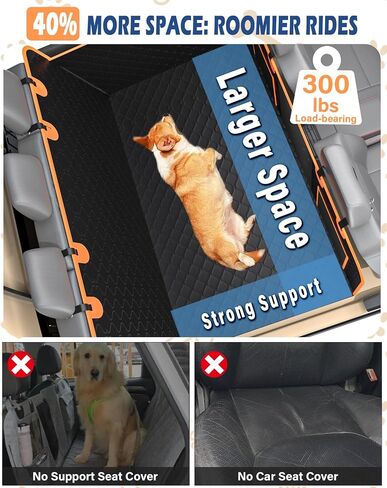 Toffos Trucks Back Seat Extender for Dogs, Hard Bottom Dog Car Seat Cover Supports 400lbs, Waterproof Scratchproof Hammock Protector for Truck F150, Silverado, RAM 1500, GMC Sierra in Saudi Arabia