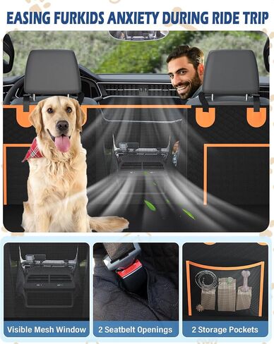 Toffos Trucks Back Seat Extender for Dogs, Hard Bottom Dog Car Seat Cover Supports 400lbs, Waterproof Scratchproof Hammock Protector for Truck F150, Silverado, RAM 1500, GMC Sierra in Saudi Arabia