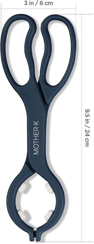 MOTHER-K Baby Bottle Tongs, Scissor Design, Multi-Functional, Anti-Slip & High-Temperature Resistant Pacifier Tongs (Cream) in Saudi Arabia
