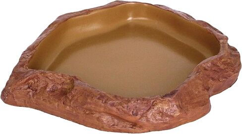 Reptile Rock Corner Water/Food Dish – Amphibians Rock Corner Food/Water Bowl, Made from Premium Non-Toxic Resin – Small Size – LARGE SIZE in Saudi Arabia