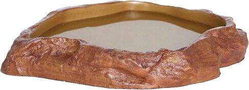 Reptile Rock Corner Water/Food Dish – Amphibians Rock Corner Food/Water Bowl, Made from Premium Non-Toxic Resin – Small Size – LARGE SIZE in Saudi Arabia