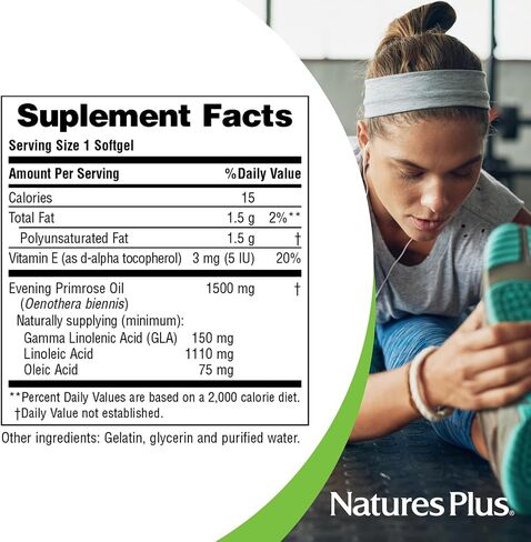 Natures Plus Ultra EPO 1500-1500 mg Evening Primrose Oil, 90 Softgels - Gluten-Free - 90 Servings in Saudi Arabia
