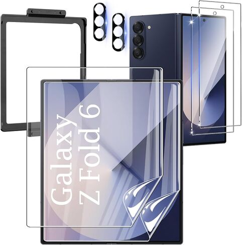 واقي شاشة Galaxy S23 FE [4+4 عبوات] واقي عدسة الكاميرا، دعم فتح بصمة الإصبع، زجاج مقسى عالي الدقة، حساس للمس، مضاد للخدش، لواقي شاشة زجاجي Samsung S23 FE 5G in Saudi Arabia