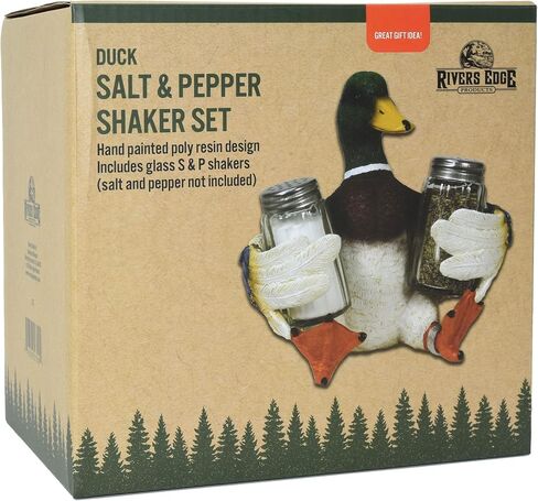 Rivers Edge Products Salt and Pepper Shakers Set, Unique Poly Resin Spice Dispenser, Novelty Kitchen Counter Decor, Truck in Saudi Arabia