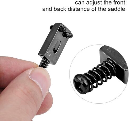 6 Pcs Guitar Saddle, 10.5mm Electric Guitar Tremolo Bridge Saddles for Electric Guitar Replacement with Wrench in Saudi Arabia