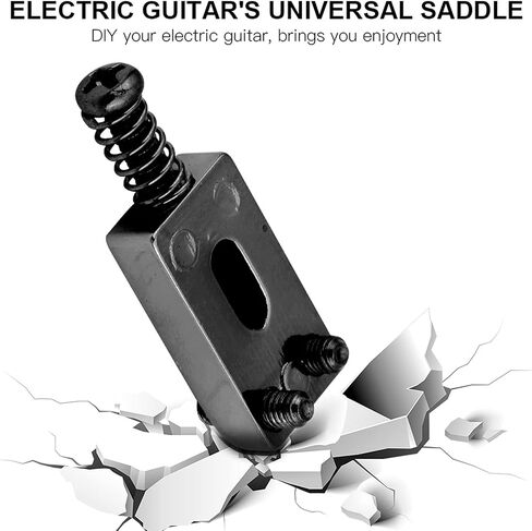 6 Pcs Guitar Saddle, 10.5mm Electric Guitar Tremolo Bridge Saddles for Electric Guitar Replacement with Wrench in Saudi Arabia