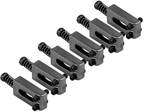 6 Pcs Guitar Saddle, 10.5mm Electric Guitar Tremolo Bridge Saddles for Electric Guitar Replacement with Wrench in Saudi Arabia