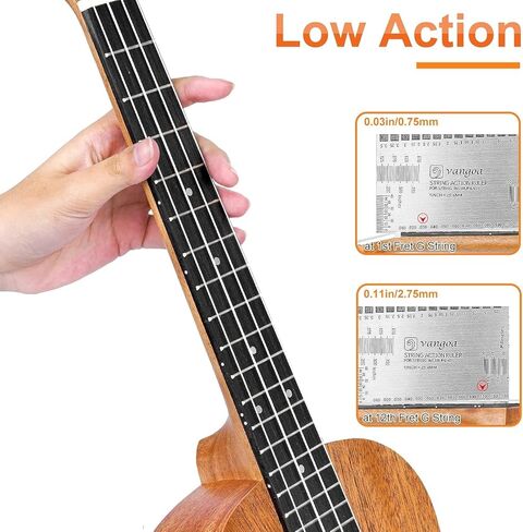 Vangoa Dark Concert Ukelele 23" Adult Beginner Set, KOA Acacia 23 Inch Ukelele Kit, Professional Acoustic Ukulele for Adults Kids, Hawaiian Uke Starter Kit in Kuwait