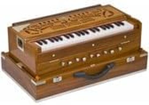 Monoj K Sardar MKS، هارمونيوم، في الولايات المتحدة الأمريكية، جودة الحفل، قابلة للطي، قصب مزدوج خاص، لون طبيعي، 9 توقف، 3 1/2 أوكتاف، حقيبة مبطنة، آلة موسيقية هندية ID-167 in Kuwait