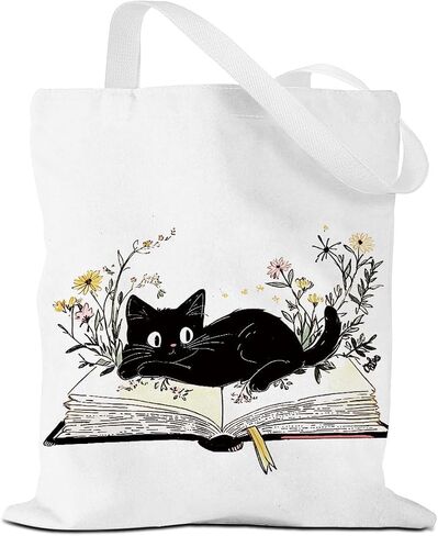 Book Lovers Gifts Tote Bag Bookish Gifts Teacher Gifts Reusable Grocery Bags Librarian Gifts for Readers in Saudi Arabia