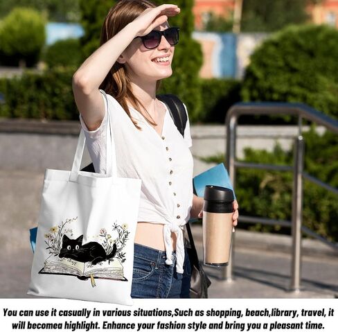 Book Lovers Gifts Tote Bag Bookish Gifts Teacher Gifts Reusable Grocery Bags Librarian Gifts for Readers in Saudi Arabia