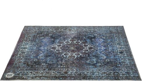 Vintage Persian Style Drum Rug 5.34' X 4.65' - Blue in Saudi Arabia