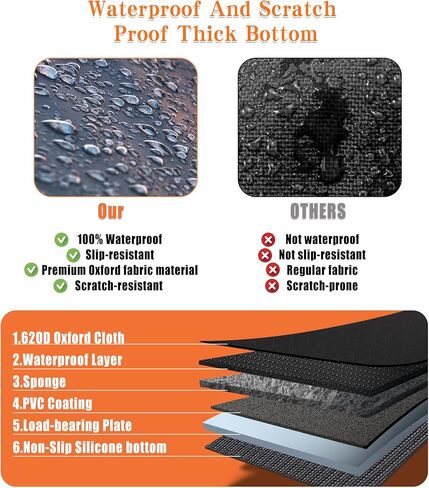 Truck Back Seat Extender for Dogs, Dog Car Seat Cover with Hard Bottom for Trucks/Large SUV, Dog Hammock for F150, RAM1500, Silverado, GMC, Tundra in Saudi Arabia