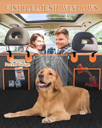 Truck Back Seat Extender for Dogs, Dog Car Seat Cover with Hard Bottom for Trucks/Large SUV, Dog Hammock for F150, RAM1500, Silverado, GMC, Tundra in Saudi Arabia