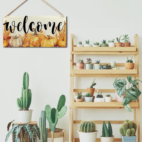 Fall Hanging Wood Sign,Fall Hanging Sign,Autumn Hanging Sign,Fall Decor For Outdoor Indoor,5.7×11.7 Inches in Saudi Arabia