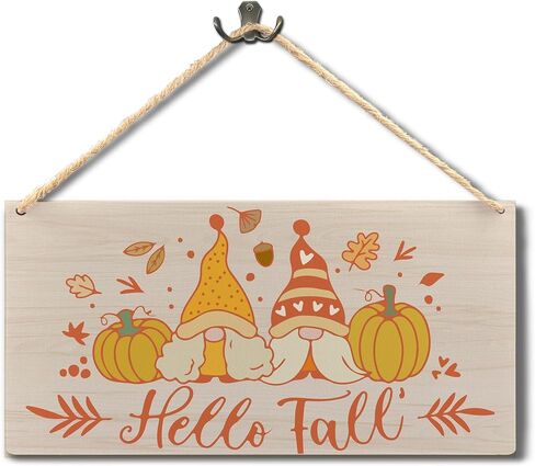 Fall Hanging Wood Sign,Fall Hanging Sign,Autumn Hanging Sign,Fall Decor For Outdoor Indoor,5.7×11.7 Inches in Saudi Arabia