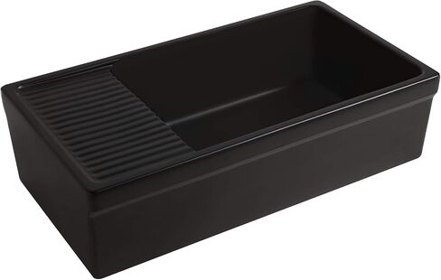 Whitehaus Collection WHQD540-BLUE Quatro Alcove Kitchen, Fireclay, Front Apron Sink, Glossy, Blue in Saudi Arabia